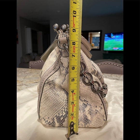 Coach Embossed Python Handbag - Picture 9 of 12